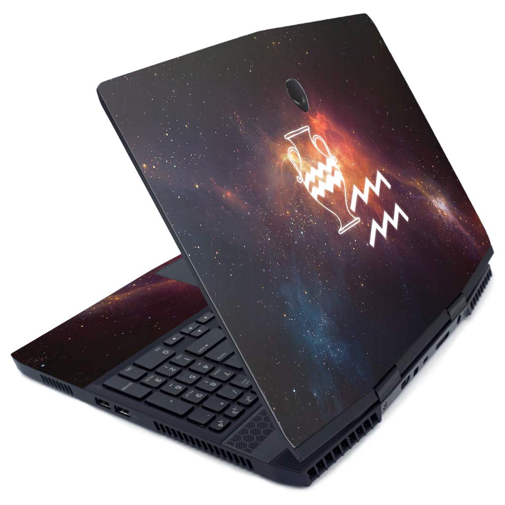 MightySkins Vinyl Decal Wrap Cover for Alienware M15 (2019) - Aquarius Design | Protective & Durable Skin for Laptop | Easy to Apply & Remove | Made in USA | Perfect for Gaming, Work & Travel Protection