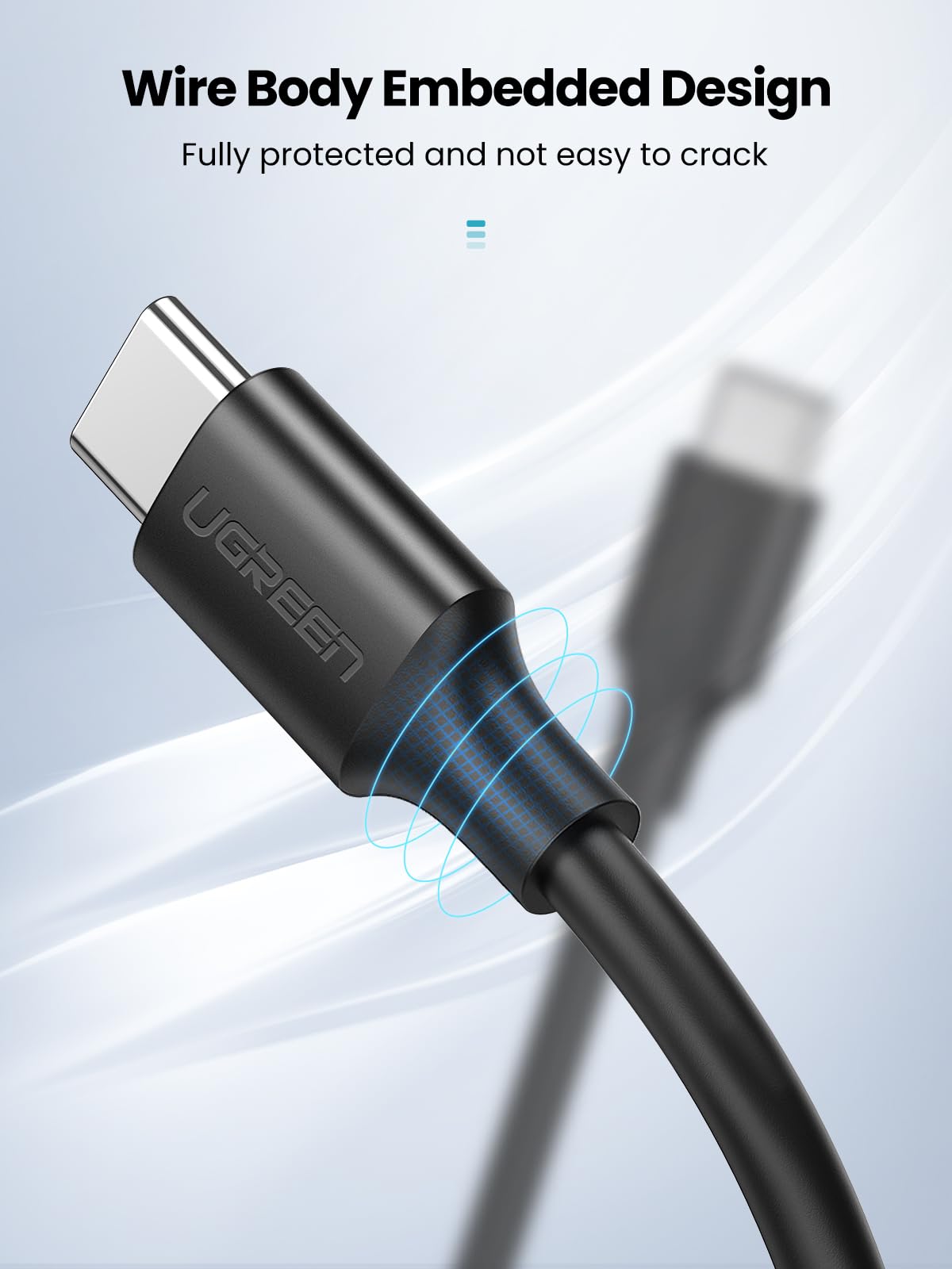UGREEN 60W 3-Pack USB C to USB C Fast Charging Cable (6.6FT) - Compatible with iPhone 16 Series, MacBook Pro 2022, Samsung Galaxy S24/S23/Z Fold/Z Flip, Google Pixel 7, Nintendo Switch - High-Speed Type C Cable for Fast Charging & Data Sync - Perfect for Home, Office & Travel Use