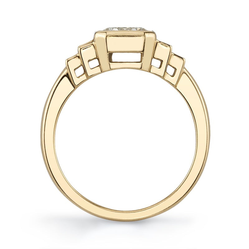 Single Stone Caroline Ring - Elegant Solitaire Gold or Silver Ring for Women | Perfect for Engagement, Wedding, Anniversary & Everyday Wear