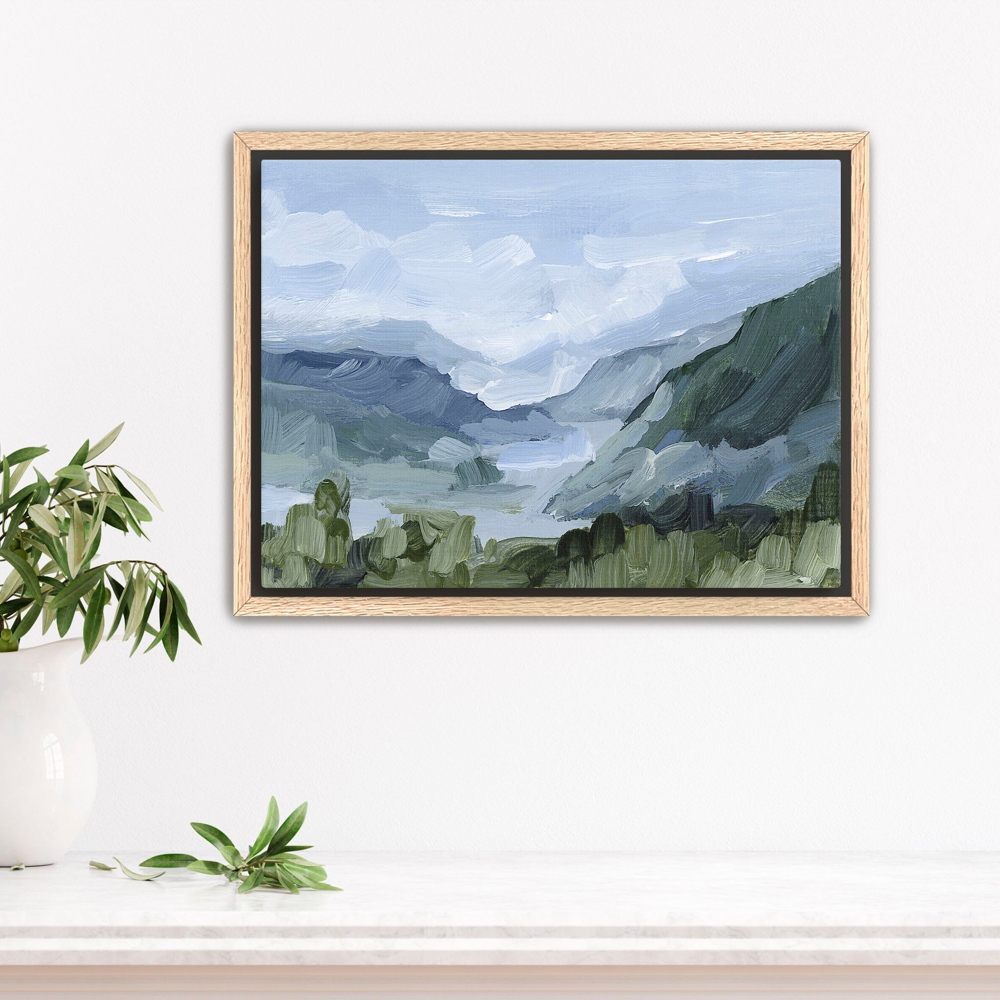 Blue Juneau Art Print - Stunning Wall Decor for Living Room, Bedroom & Office | Premium Canvas Painting for Home & Office Decor