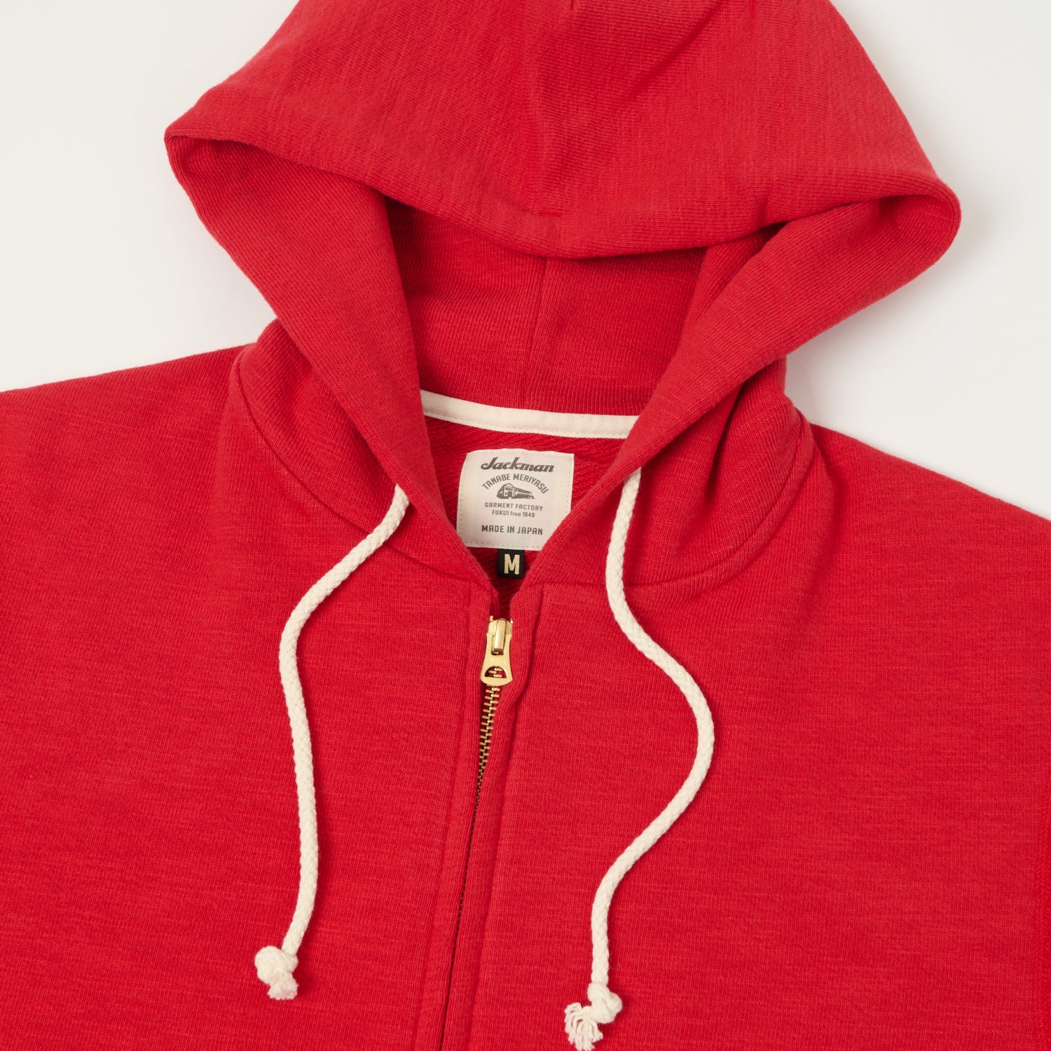 Jackman GG Sweat Zip Parka - Red Hooded Jacket for Men | Waterproof Windbreaker for Outdoor Activities, Hiking & Casual Wear