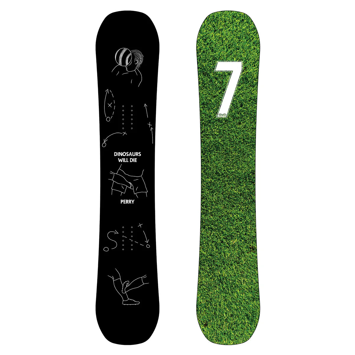 DWD Perry All-Mountain Snowboard with Flux PR Bindings - Freestyle & Powder Riding for Men & Women | Perfect for Park, Backcountry & Resort Adventures