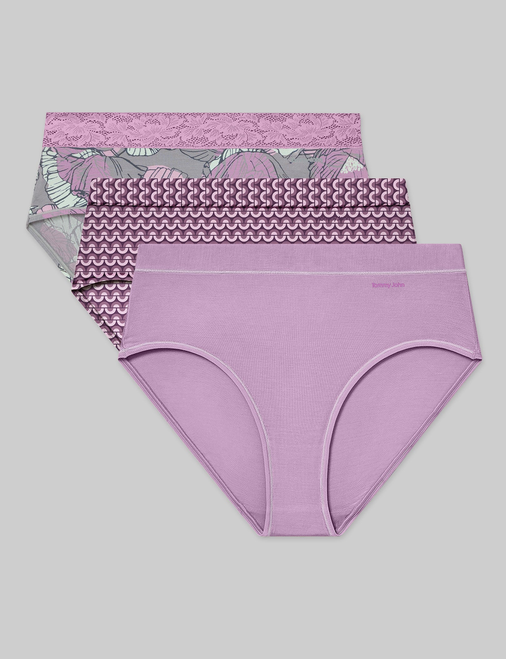 Women's High Rise Brief Underwear - 3 Pack Soft Second Skin Comfort for Everyday Wear & Lounge