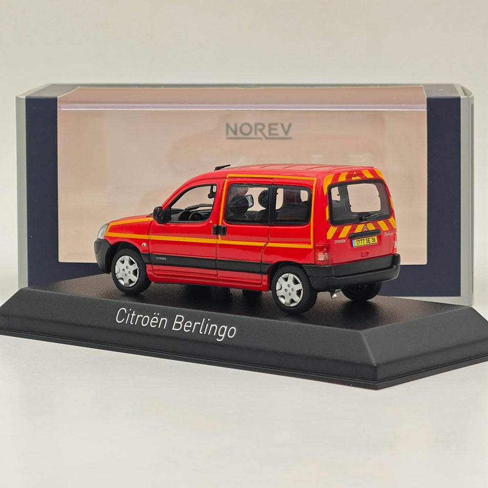 1/43 Scale Norev Citroen Berlingo 2004 Diecast Model Car - Limited Edition Red Collectible - Perfect for Display, Gifts & Car Enthusiast Collections