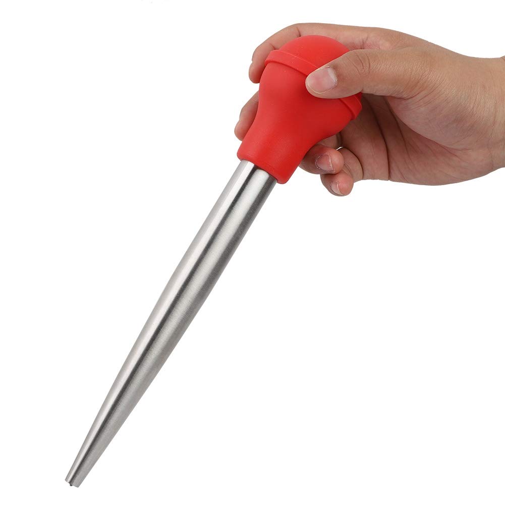 Premium Stainless Steel Turkey Baster & Marinade Injector - Heat-Resistant Condiment Pump for Flavorful Meats, BBQ, Roasts - Perfect for Thanksgiving, Grilling & Cooking