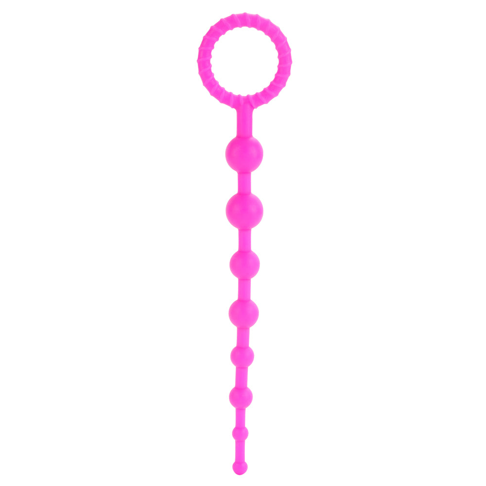 Booty Call X 10 Silicone Anal Beads for Couples - Flexible & Body-Safe Adult Toy for Anal Play, BDSM & Sensual Exploration - Perfect for Beginners & Experienced Users