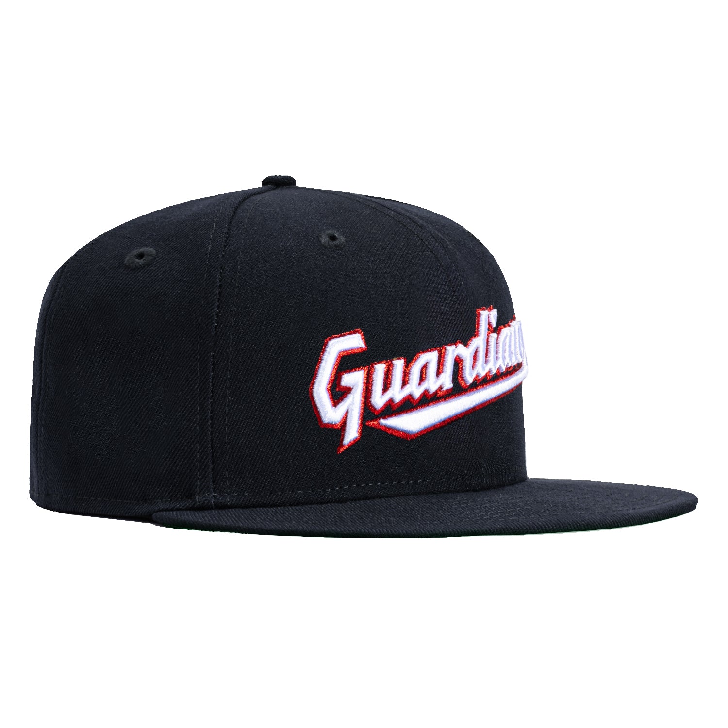 New Era 59Fifty Cleveland Guardians Script Baseball Cap - Navy, White & Red Adjustable Snapback Hat for Men & Women | Perfect for Baseball Games, Sports Fans & Streetwear Fashion