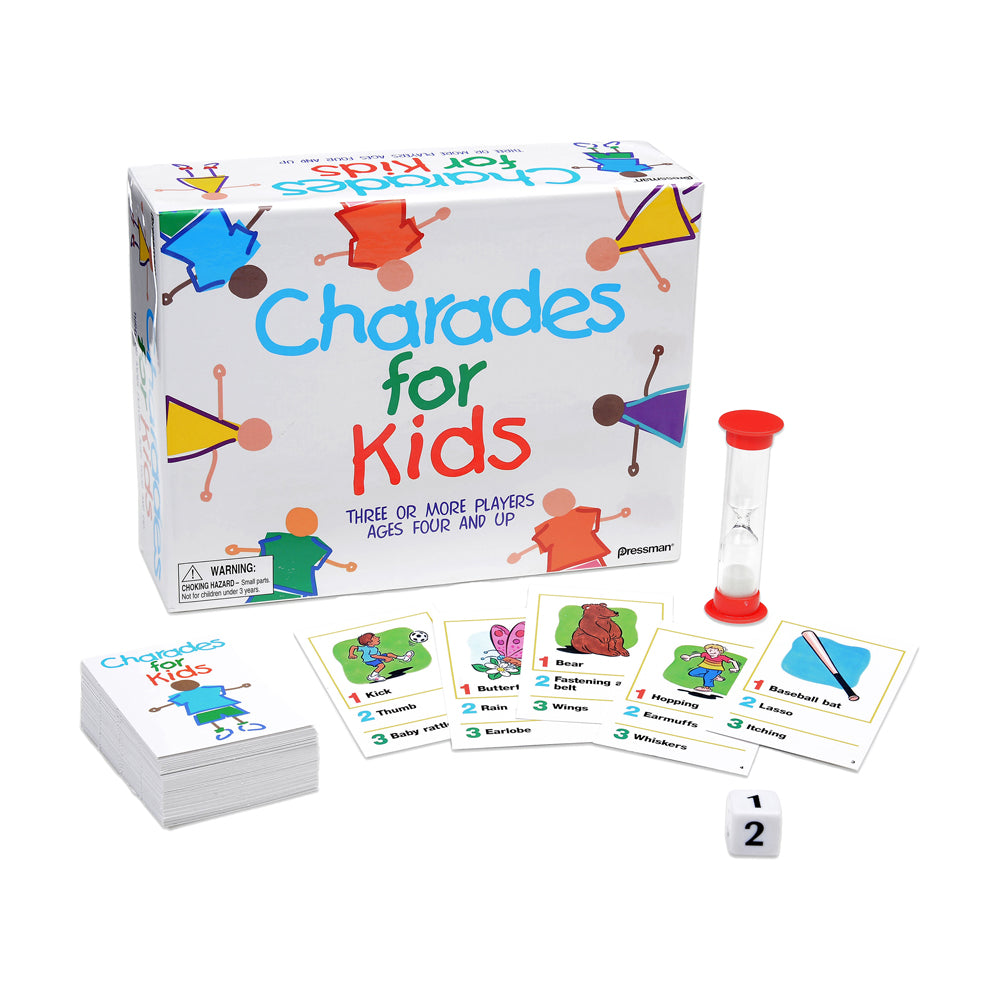 Pressman Toy Charades for Kids - Fun Family Board Game for All Ages | Perfect for Parties, Game Nights & Family Bonding