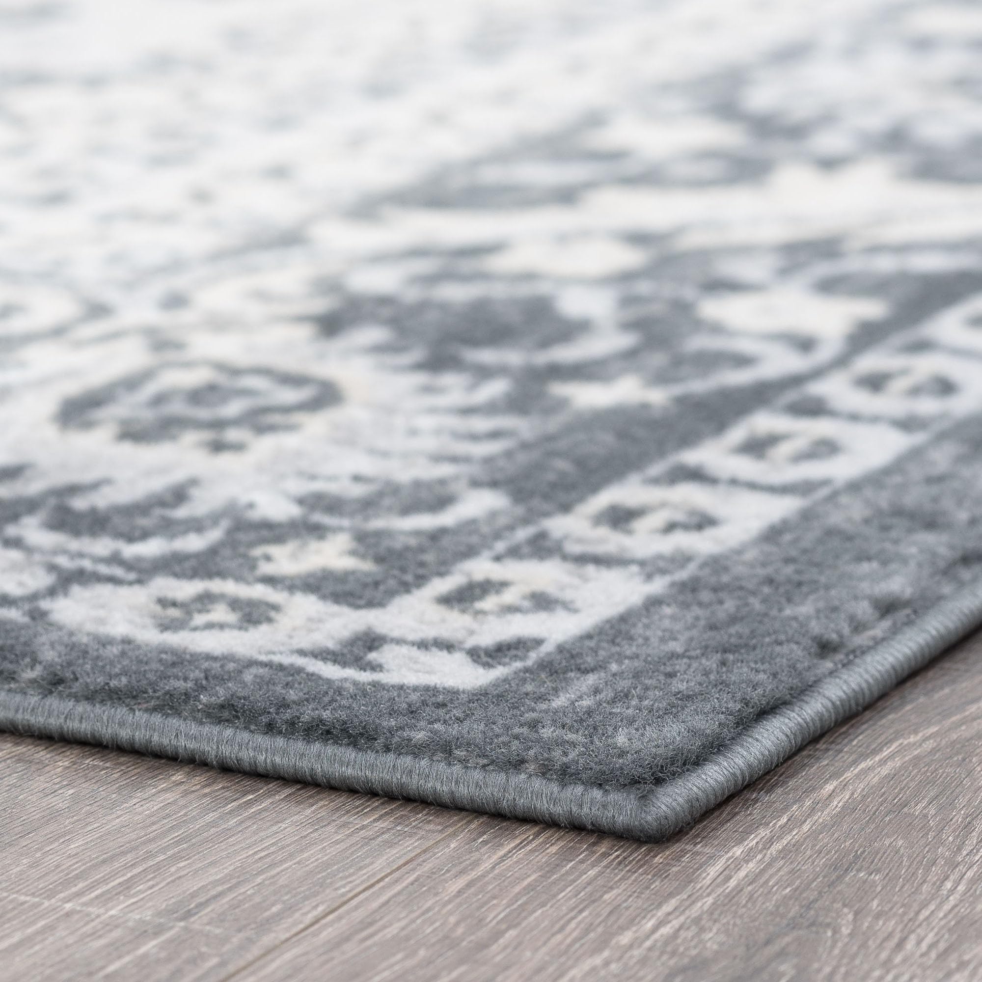 Dark Gray Modern 5x7 Area Rug - Soft Indoor Carpet for Living Room, Bedroom, Dining Room & Kitchen - Contemporary Entryway Rug - Non-Slip Backing - Perfect for Home Decor & High Traffic Areas