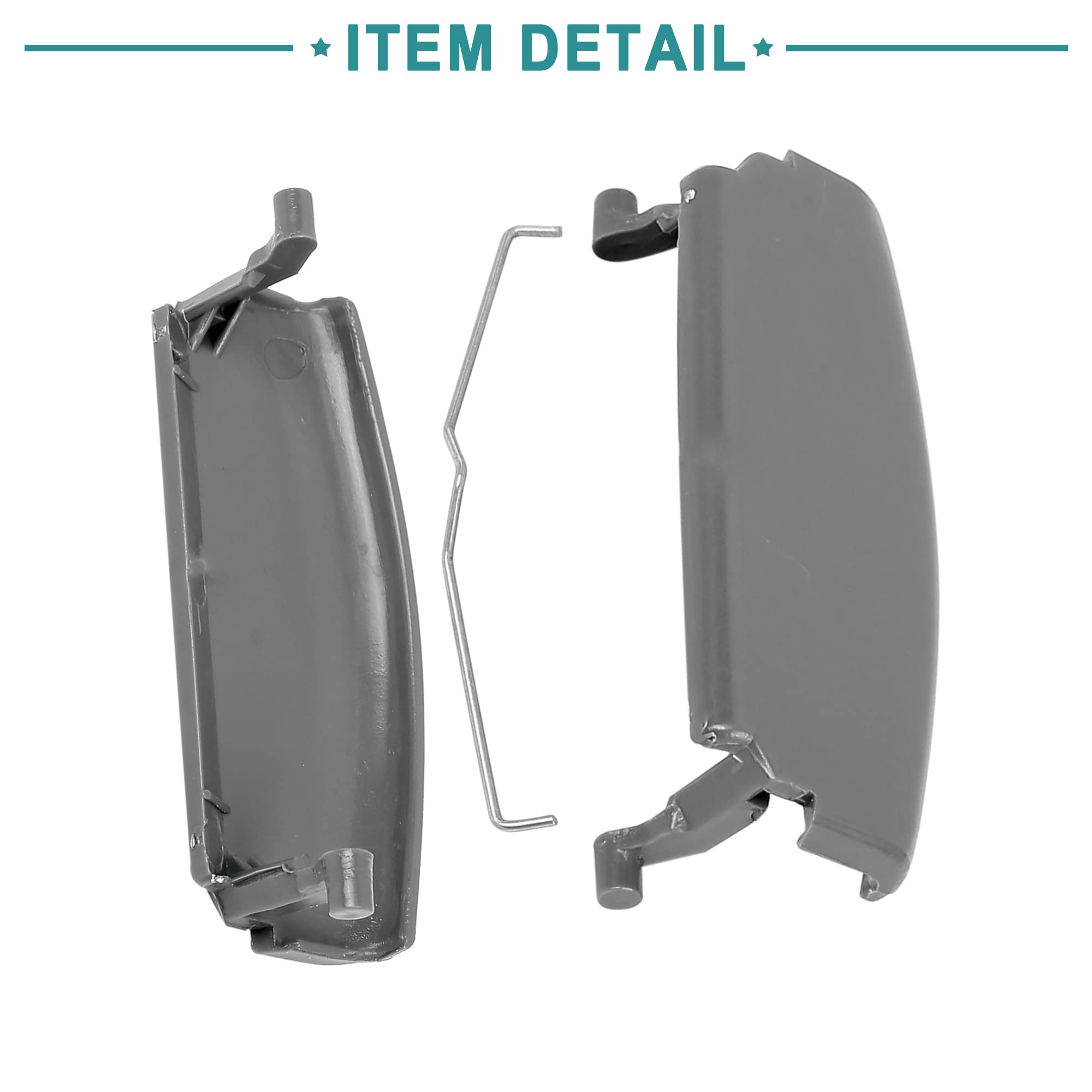 ACROPIX Replacement Center Console Armrest Box Lid Latch Clip for Audi A4 A5 (2008-2016) - Gray (Pack of 1) | Interior Car Accessories Repair Part | Perfect for Broken or Worn Out Armrest Latch Replacement
