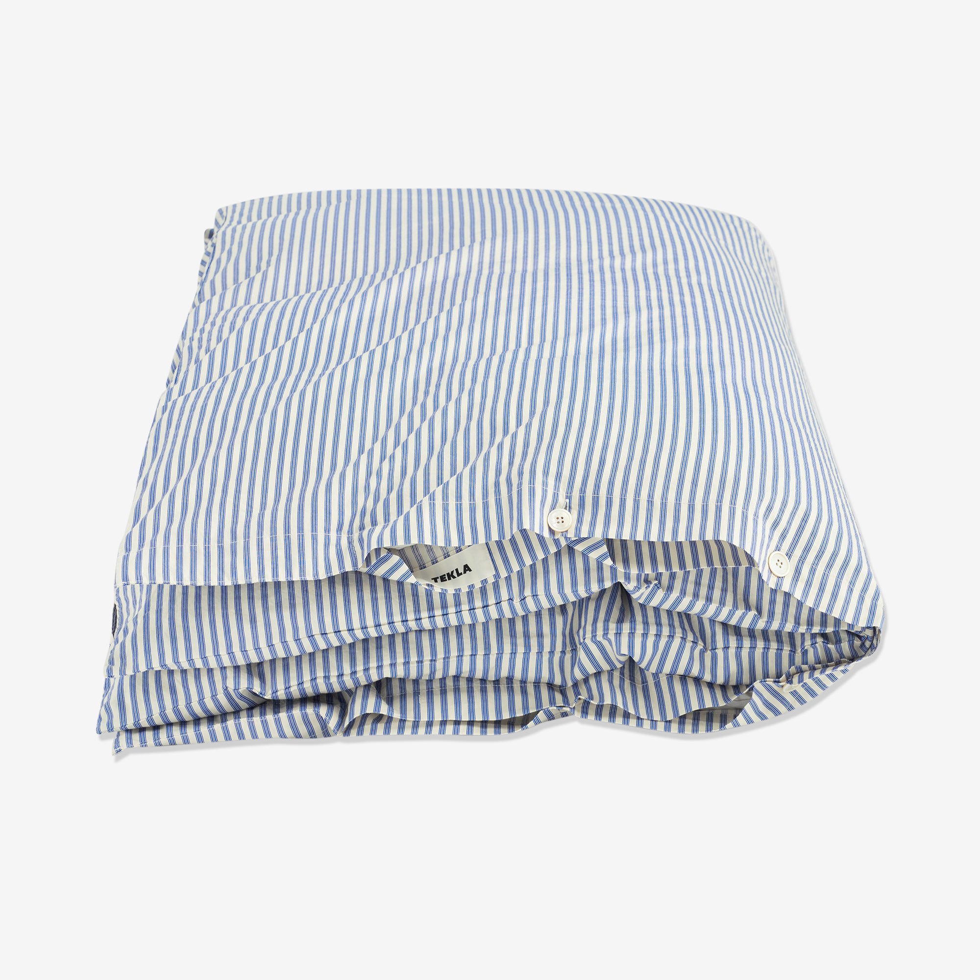Premium Skagen Stripes Percale Duvet Cover Set - Soft 100% Cotton Bedding for Cool Comfort - Perfect for Master Bedroom, Guest Room & Luxury Hotels