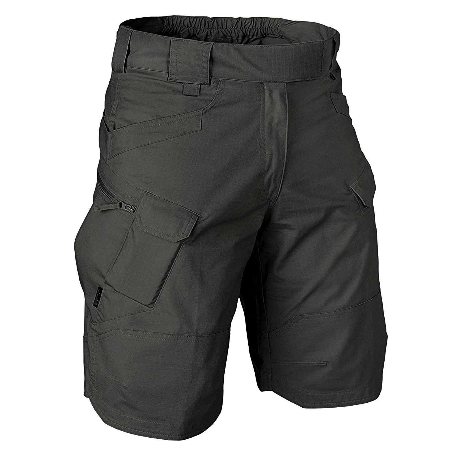 Men's Classic Twill Relaxed Fit Cargo Shorts - Workwear & Combat Safety Pants for Outdoor Activities, Hiking and Casual Wear