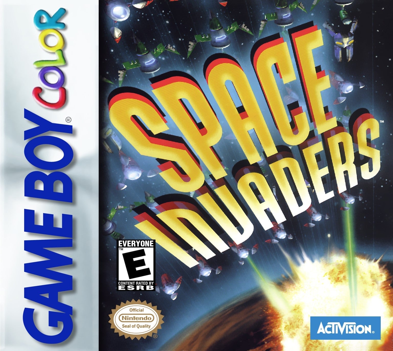 Vintage Space Invaders Game Boy Color Video Games - Classic Retro Gaming for Collectors & Enthusiasts | Perfect for Nostalgic Play & Display