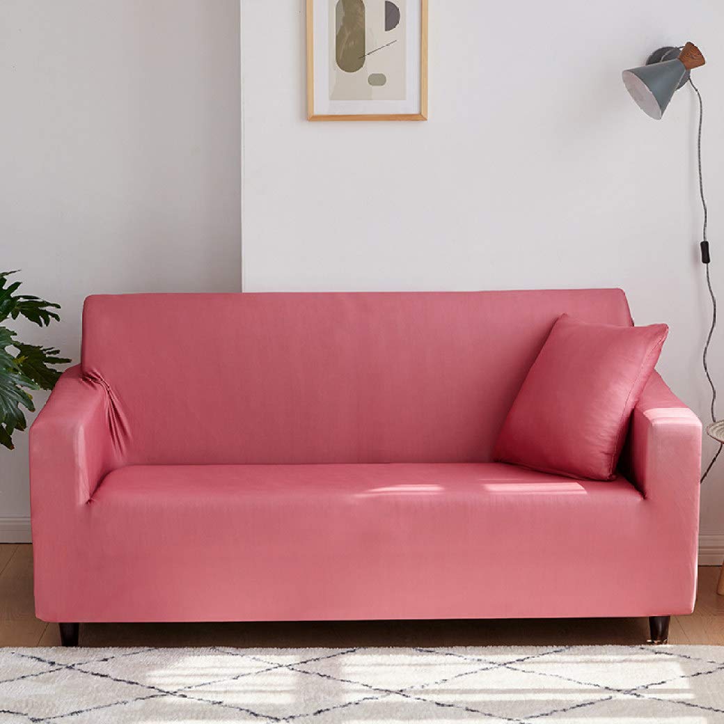 YURASIKU Stretch Sofa Slipcover - Sky Blue Washable Couch Cover, Non-Slip & Anti-Dirty 4-Seater Armchair Protector for Living Room Furniture - Perfect for Pet Owners & Family Gatherings