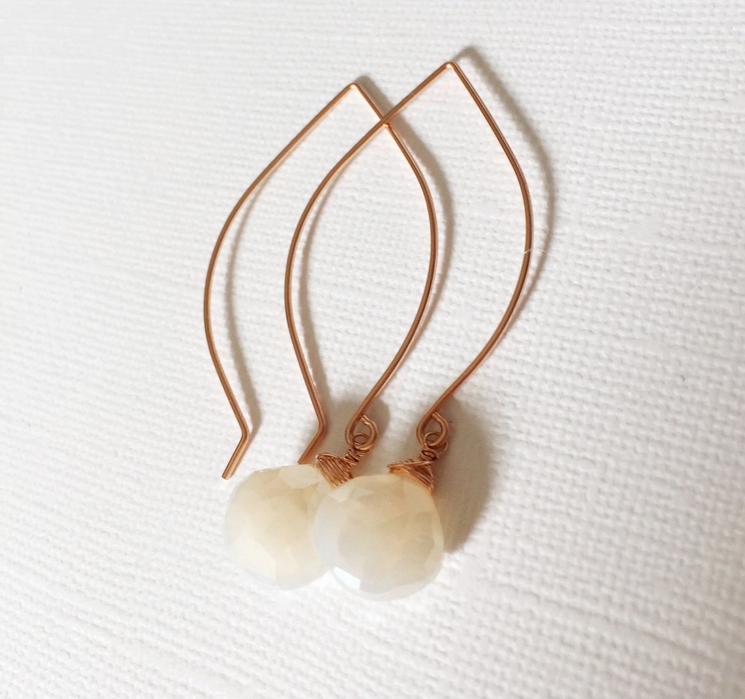 Kalena Pearl Chalcedony Earrings (E159) - Elegant Handmade Jewelry for Women, Perfect for Weddings, Parties & Special Occasions