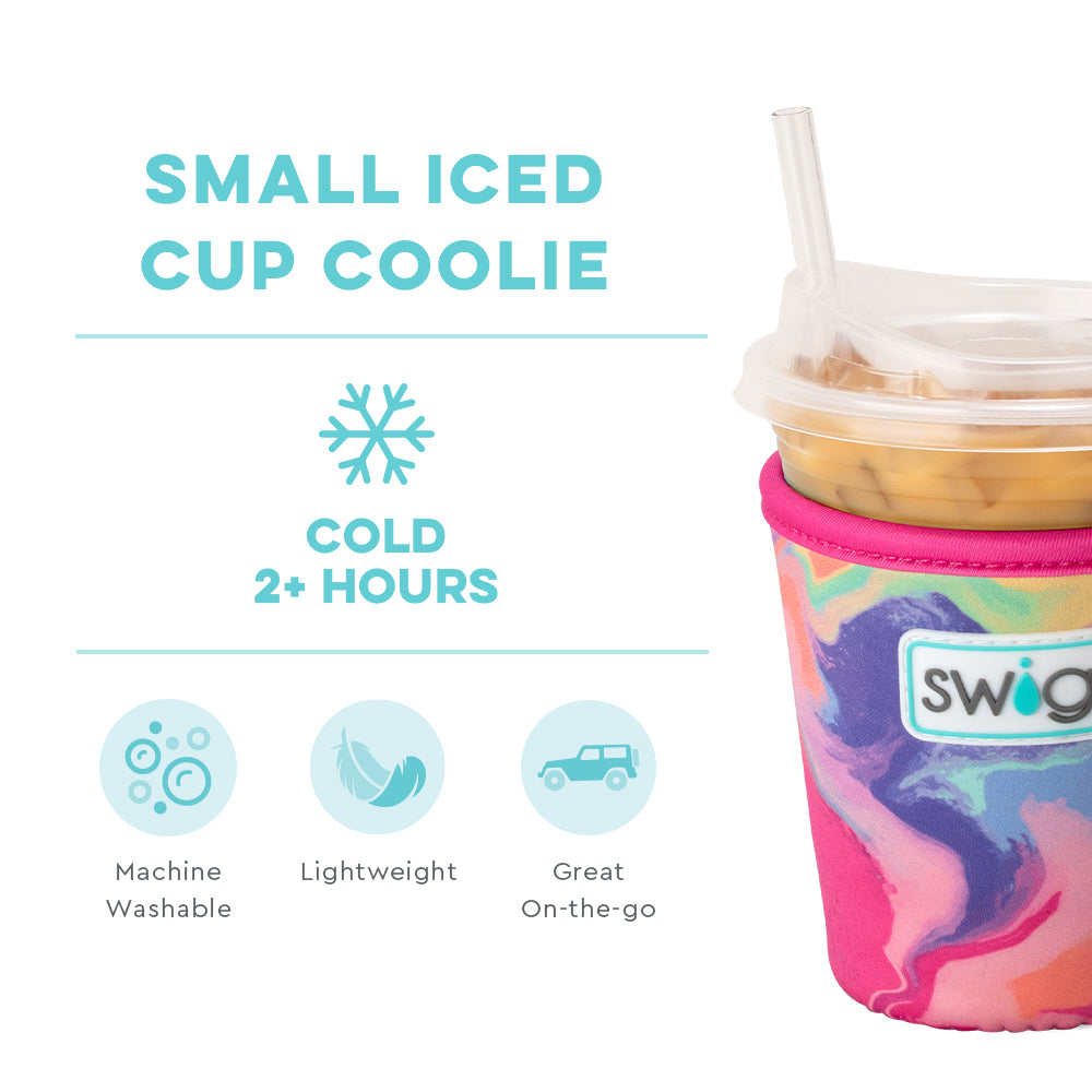 Candy Crush Small Iced Cup Coolie - Insulated Beverage Sleeve for Cold Drinks, Perfect for Iced Coffee, Smoothies and Summer Parties