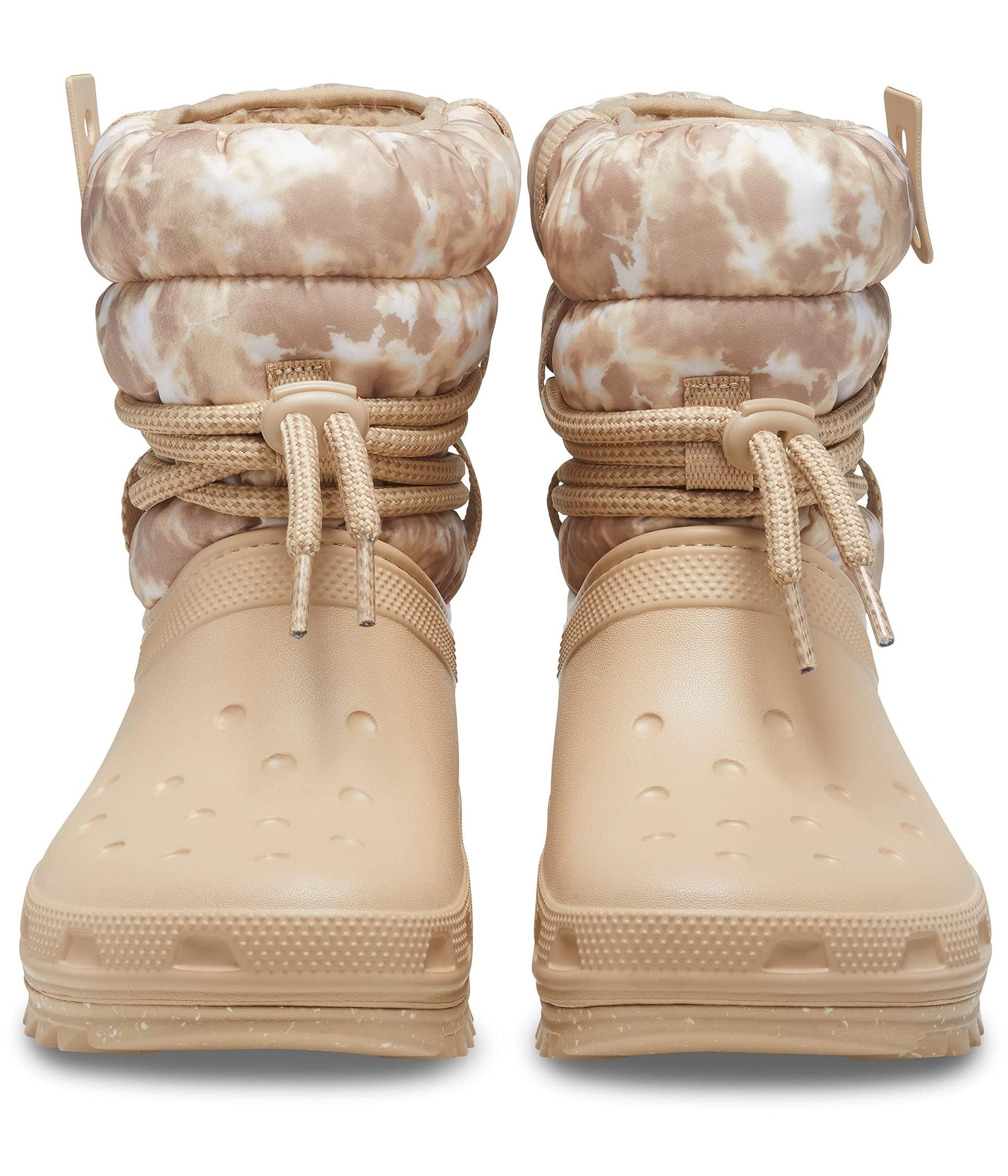 Crocs Women's Classic Neo Puff Luxe Boot - Waterproof Winter Snow Boots for Women, Comfortable & Warm, Perfect for Snowy Weather, Outdoor Activities & Cold Days