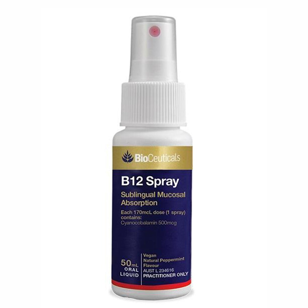 BioCeuticals Vitamin B12 Oral Spray - Fast Absorption, Energy Boost & Immune Support - Perfect for Busy Professionals & Active Lifestyles