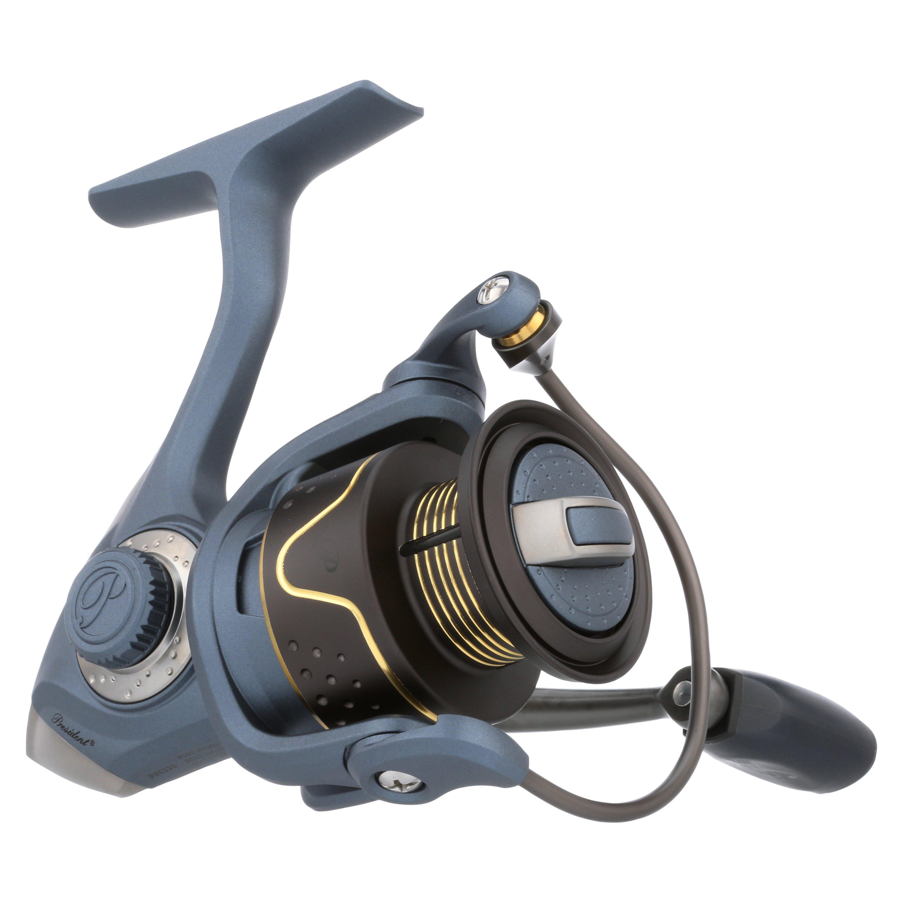 Pflueger President Spinning Fishing Reels - Lightweight & Smooth Performance for Freshwater & Saltwater Angling - Perfect for Bass, Trout, and Walleye Fishing