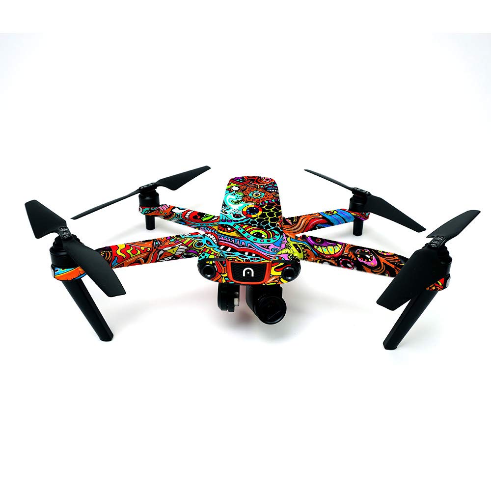 Autel Robotics Evo Protective Vinyl Skin Wrap - Acid Trippy Design | Durable, Customizable Decal Cover | Easy to Apply & Remove | Made in USA | Perfect for Drone Protection & Personalization