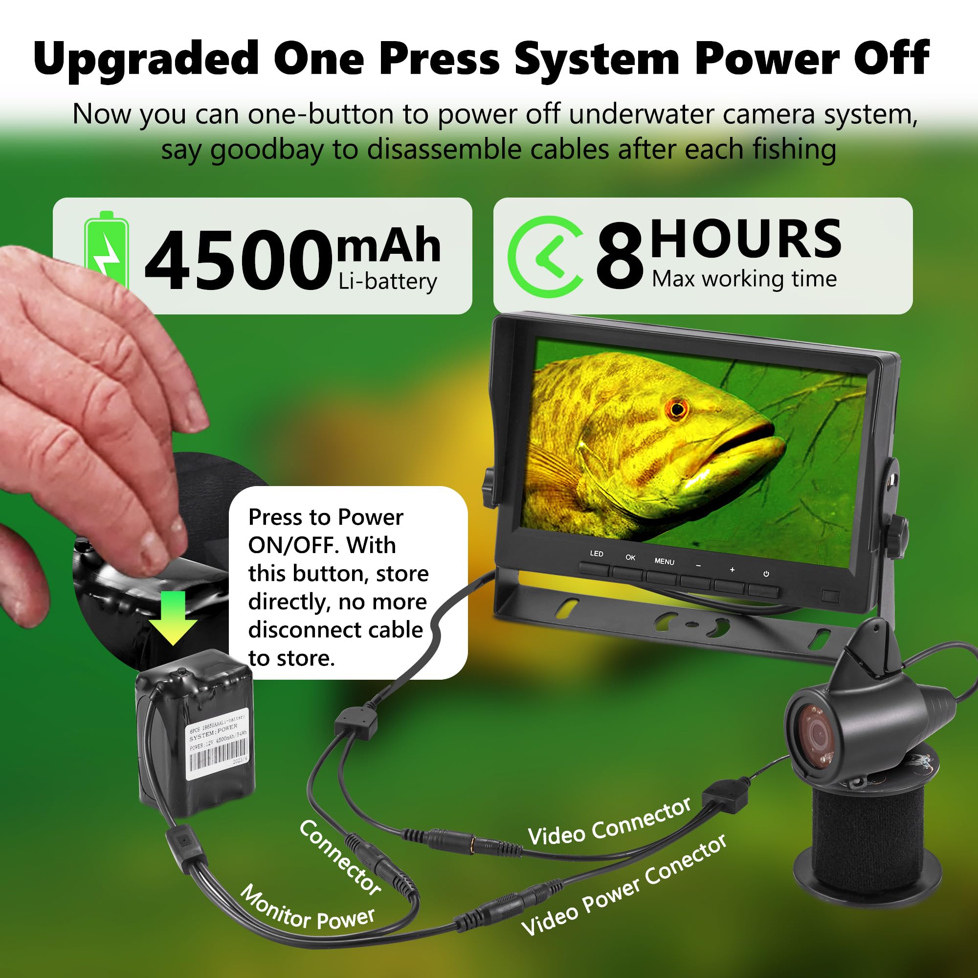 2024 Upgraded Underwater Fishing Camera with DVR 32GB - 7