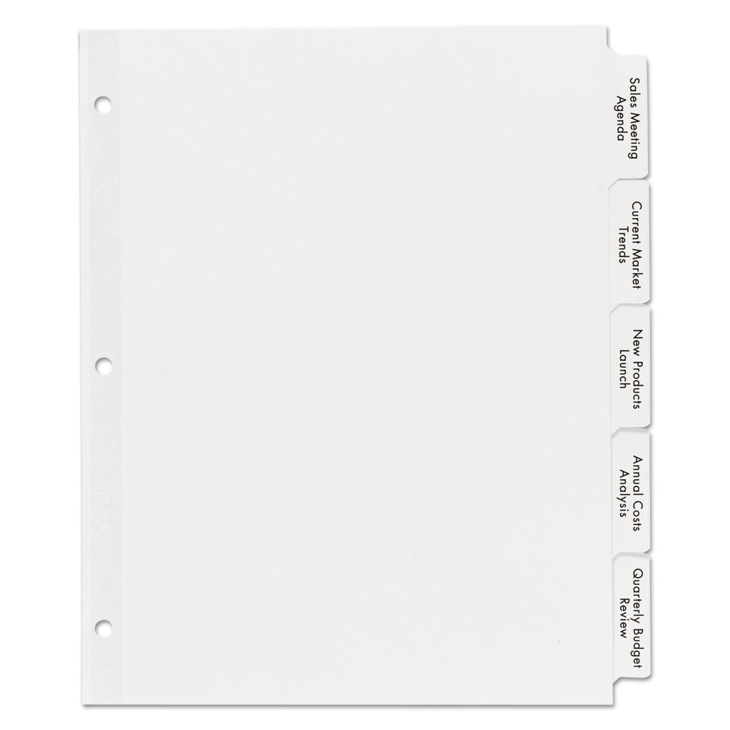 AVERY AVE11492 Big Tab Index Maker Clear Label Dividers - 8-Tab Set for Office, School & Home Organization | Durable Plastic Dividers for Binders, Files & Notebooks