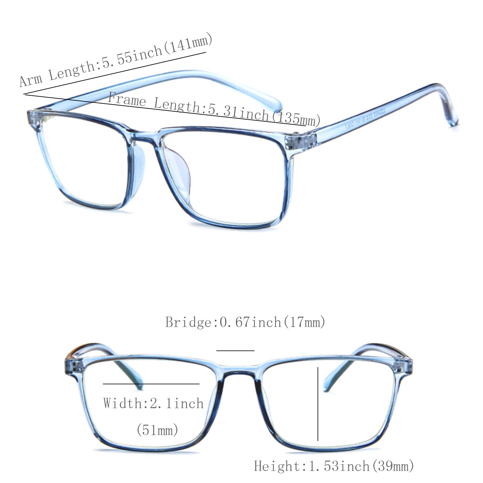 Oriopxic Lightweight -3.00 Nearsighted Glasses for Men & Women | Myopia Correction Eyewear for Reading, Driving & Computer Use