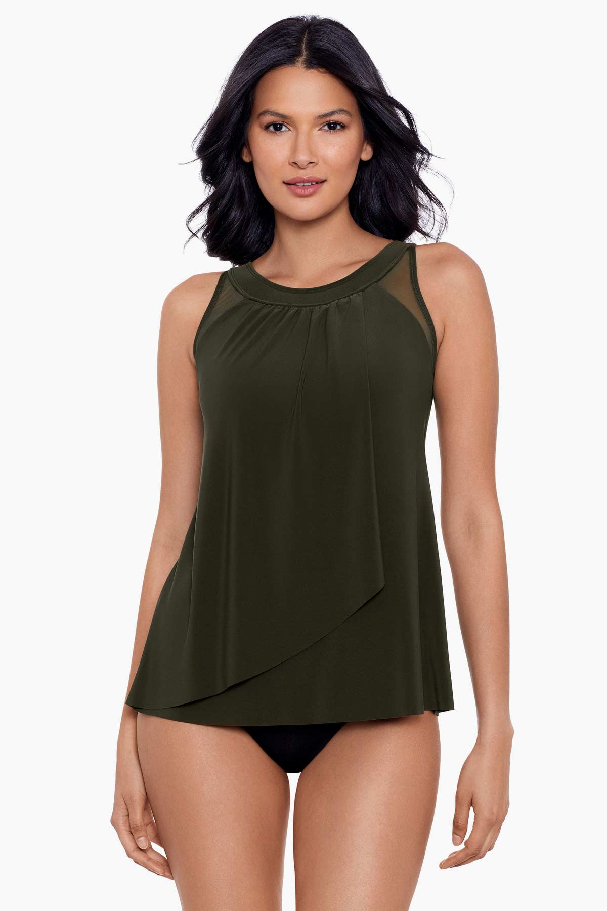 Ursula Women's Floral Print Tankini Top - Swimwear for Beach, Pool & Vacation | Comfortable & Stylish Bikini Cover Up