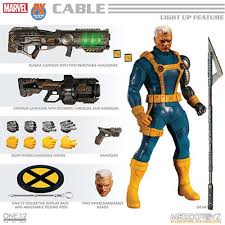 1/12 Scale Mezco Toys Collective Exclusive Action Figure Cable - Marvel X-Men Collectible for Display & Gifts - Perfect for Comic Fans & Toy Collectors