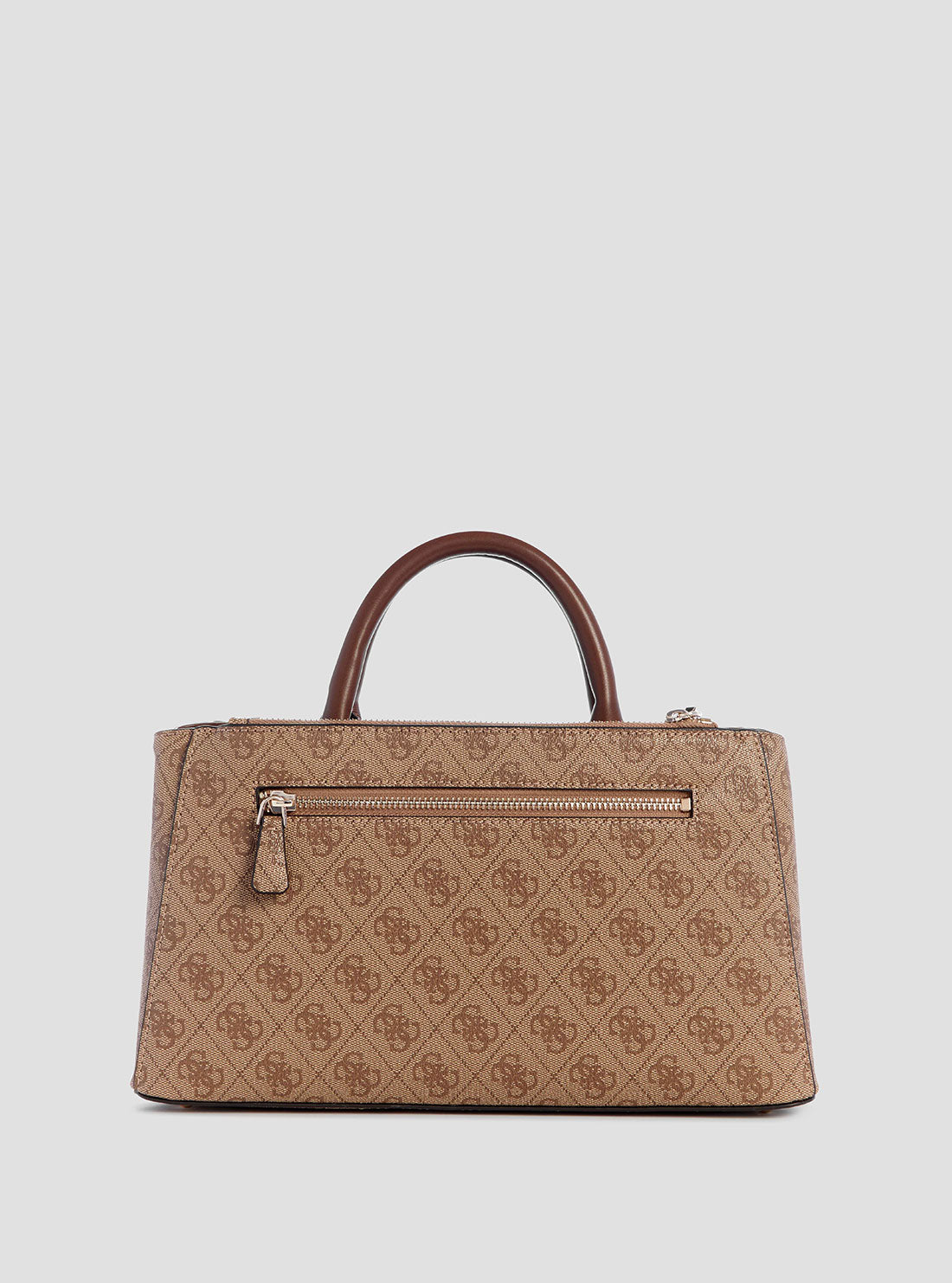 Eco-Friendly Brown Leather Mietta Satchel Bag with Logo - Stylish Crossbody Purse for Women, Perfect for Work, Travel & Everyday Use