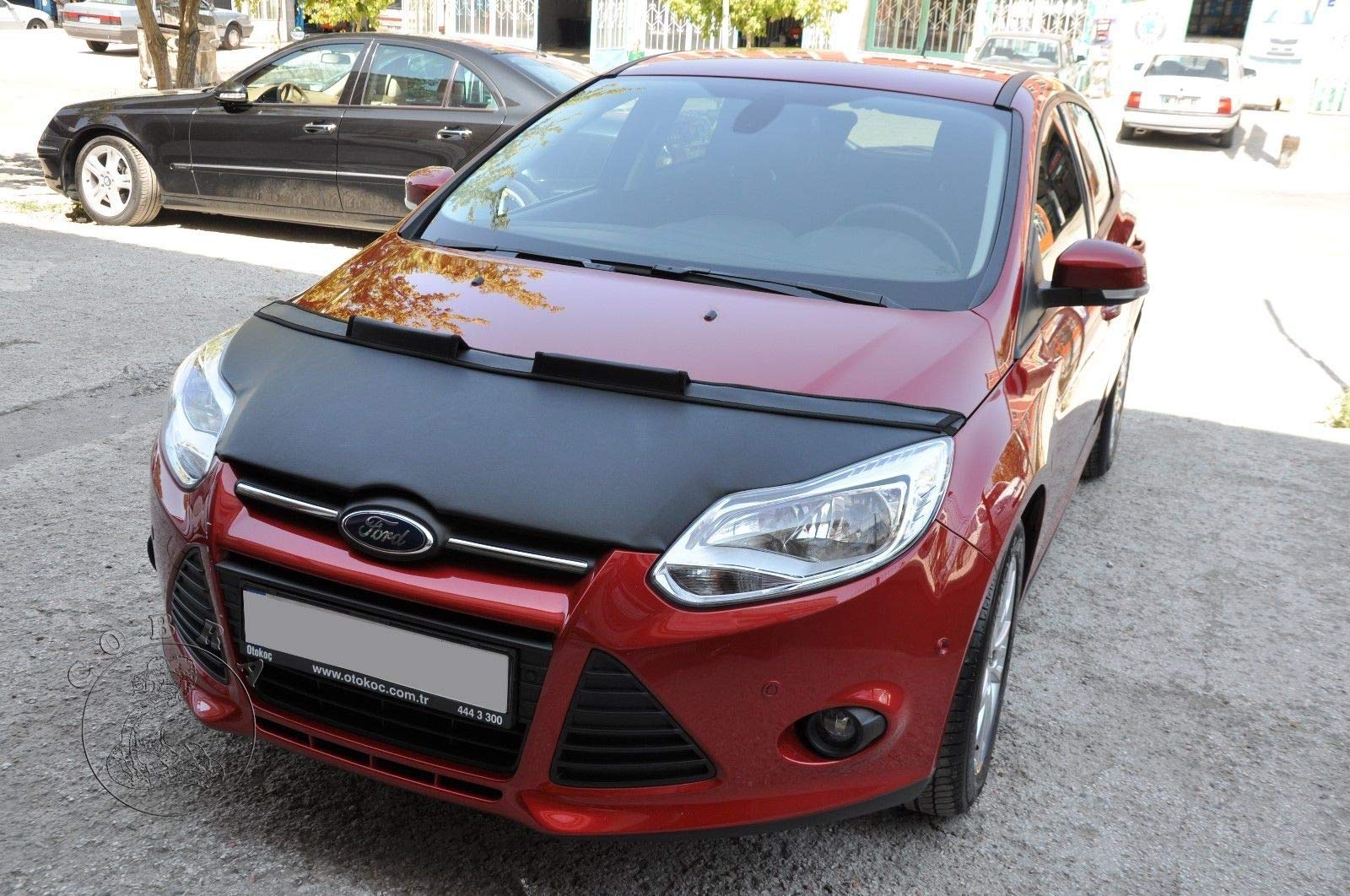 Ford Focus 2012-2014 Car Hood Protector Mask - Durable Bonnet Bra Cover for Weather Protection & Road Debris - Perfect for Daily Commute & Road Trips
