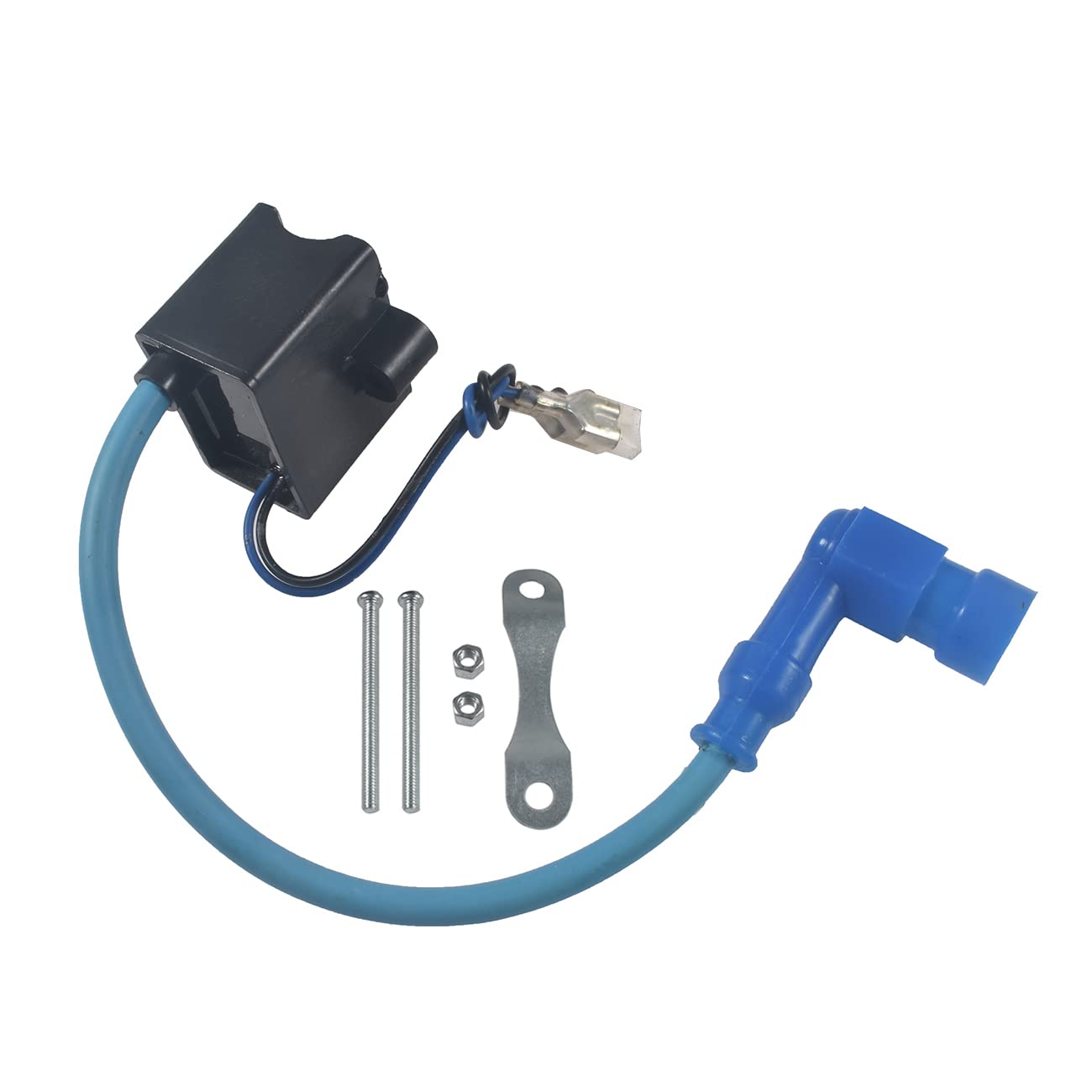 High Performance CDI Ignition Coil & Magneto Coil Kit for 2-Stroke 49cc/50cc/80cc Motorized Bicycle Engine - PK80 Gas Motor Upgrade Parts (Blue) - Perfect for DIY Bike Repair & Performance Enhancement