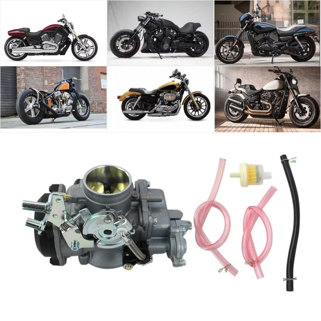 High-Performance 40mm CV Carburetor with Accelerator Pump for Harley-Davidson Models 27421-99C, 27490-04, 27465-04 - Compatible with Touring, Dyna & Softail Bikes - Ideal for Street Performance & Custom Builds