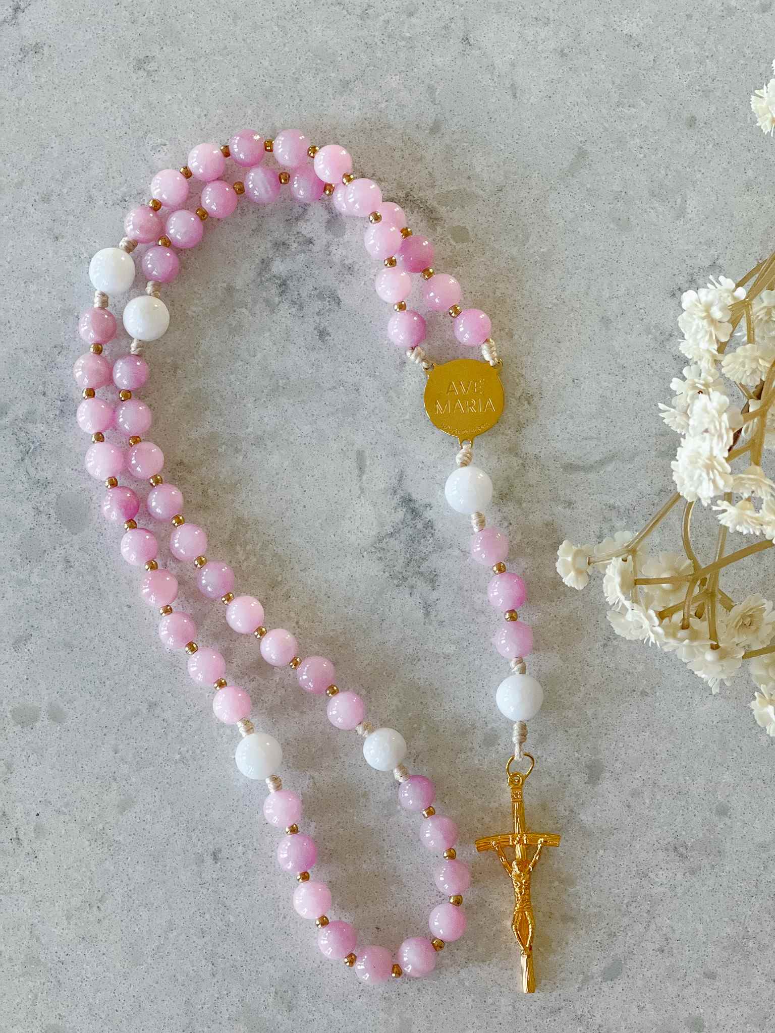 Violet Rosary Beads - Catholic Prayer Beads for Mary's Humility Devotion | Perfect for Daily Prayer, Meditation & Spiritual Gifts