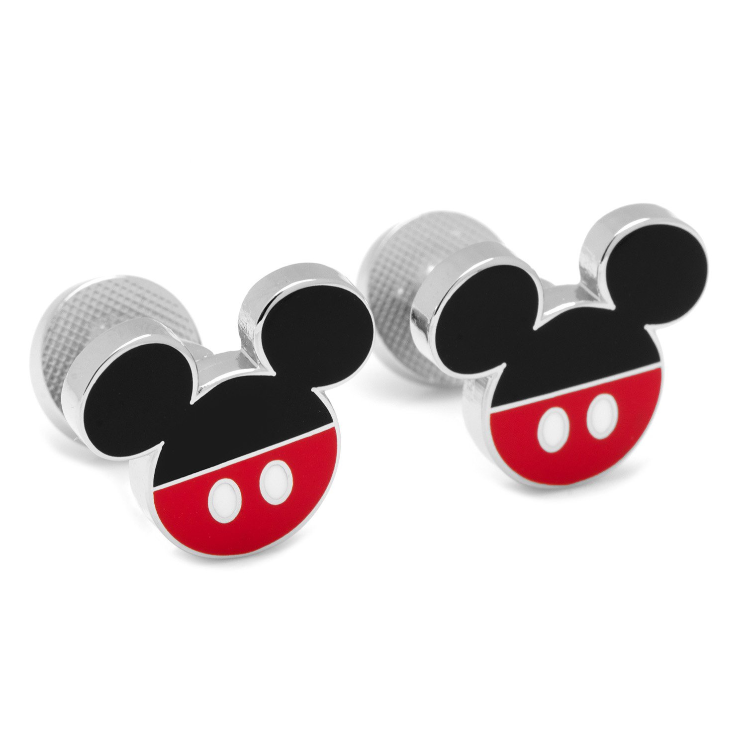 Disney Mickey Mouse Pants Cufflinks - Officially Licensed Silver Tone Dress Shirt Accessories for Men, Perfect for Weddings, Business Meetings & Formal Events