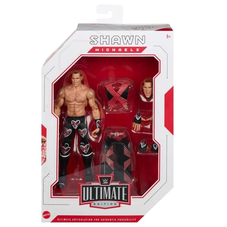 WWE Ultimate Edition Shawn Michaels Action Figure - Collectible Wrestling Toy for Fans & Display - Perfect for Home Decor, Gifts, and WWE Memorabilia Collections