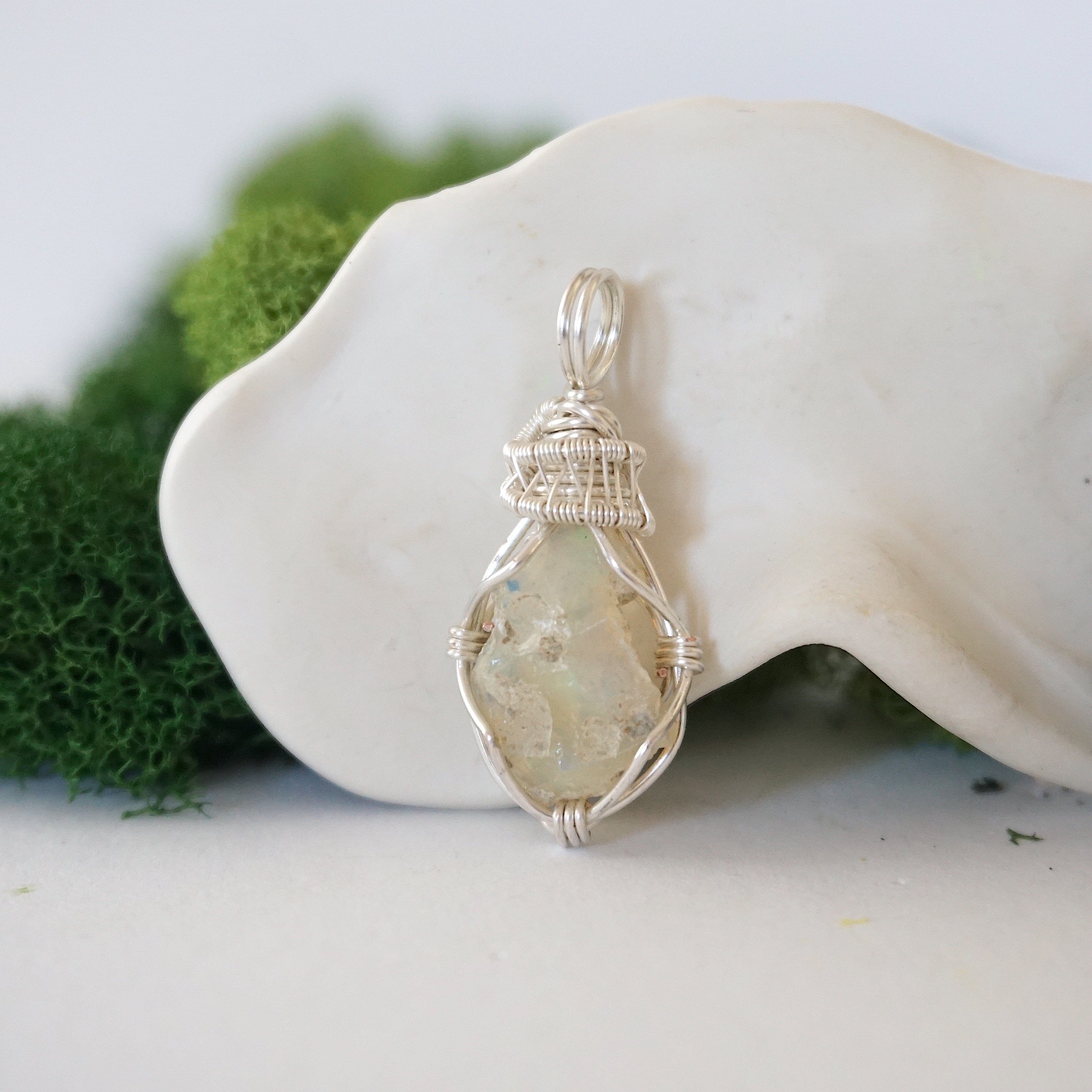 Fire Opal Necklace - Silver Plated Pendant Jewelry for Women | Elegant Gift for Birthday, Anniversary & Special Occasions