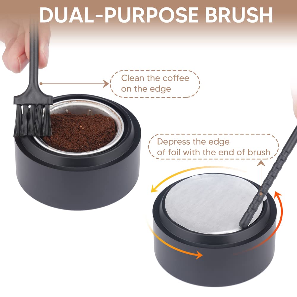 **Reusable Vertuo Capsule Refill Kit with Grind Tool & 50 Aluminum Foil Seals – Compatible with Nespresso VertuoLine Pods – Perfect for Home Brewing & Eco-Friendly Coffee Lovers**