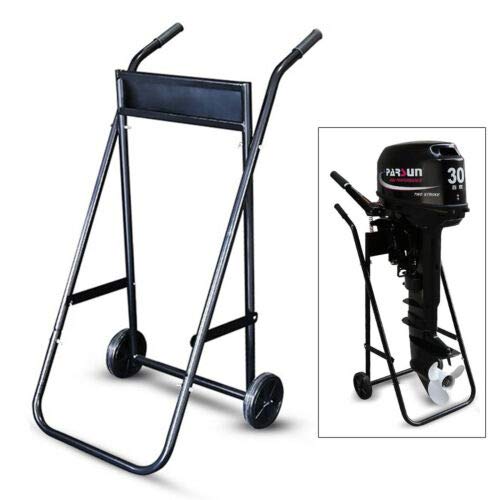 Heavy Duty Outboard Motor Stand with Wheels - 154lbs Capacity Boat Engine Carrier Cart Dolly for Storage | Perfect for Garage, Workshop & Marine Storage Solutions