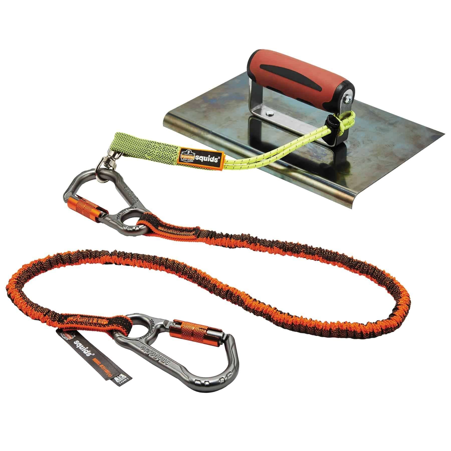 Ergodyne Squids 3184 Tool Tethering Kit for Concrete Finishers - Safety Lanyards & Attachments for Power Grinders, Trowels - Secure Tools at Heights for Construction & Renovation Projects
