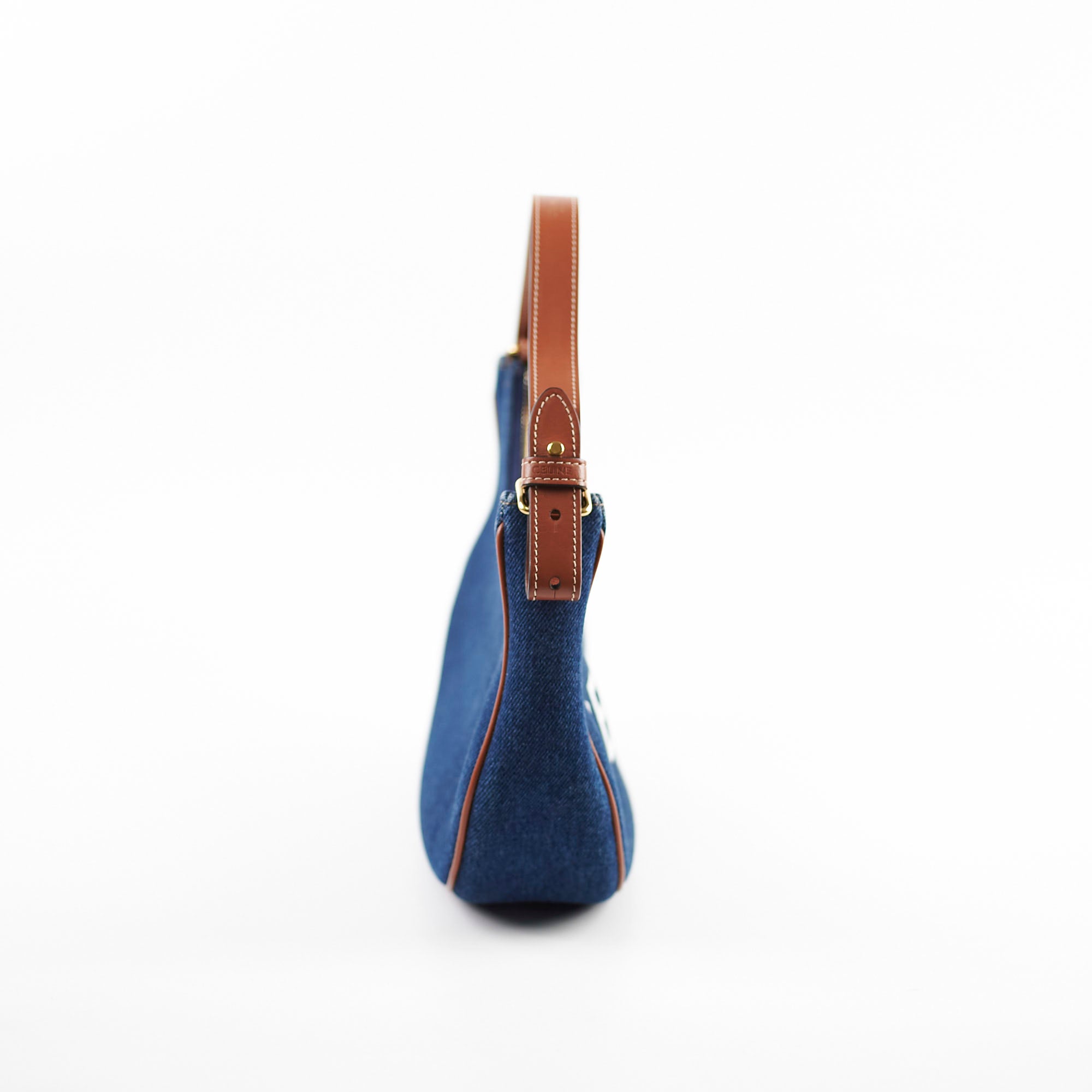 Celine Medium Ava Denim Shoulder Bag for Women - Stylish Designer Handbag with Adjustable Strap | Perfect for Work, Travel & Everyday Use