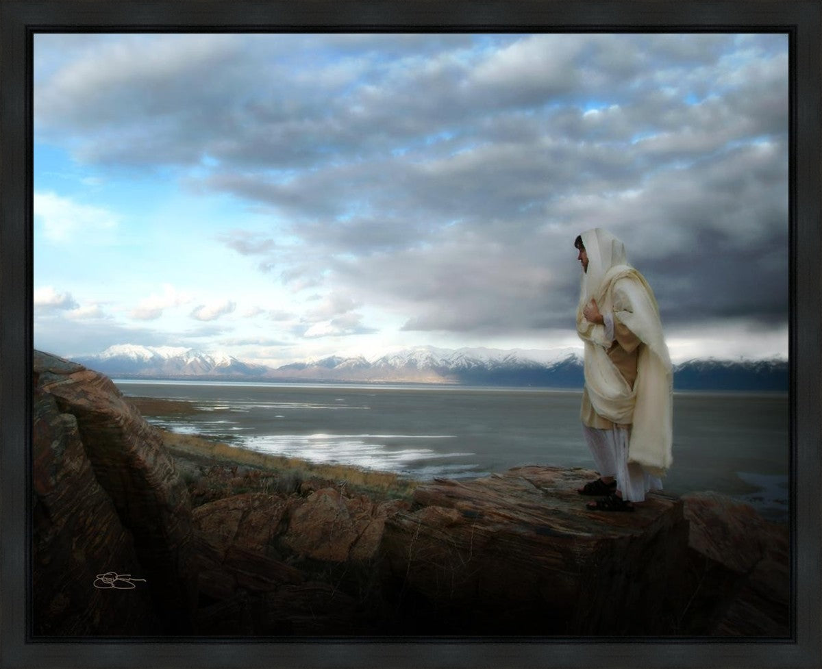Alone Shepherd Gallery Wrap Canvas Art - Handmade Oil Painting for Living Room, Bedroom & Office Decor