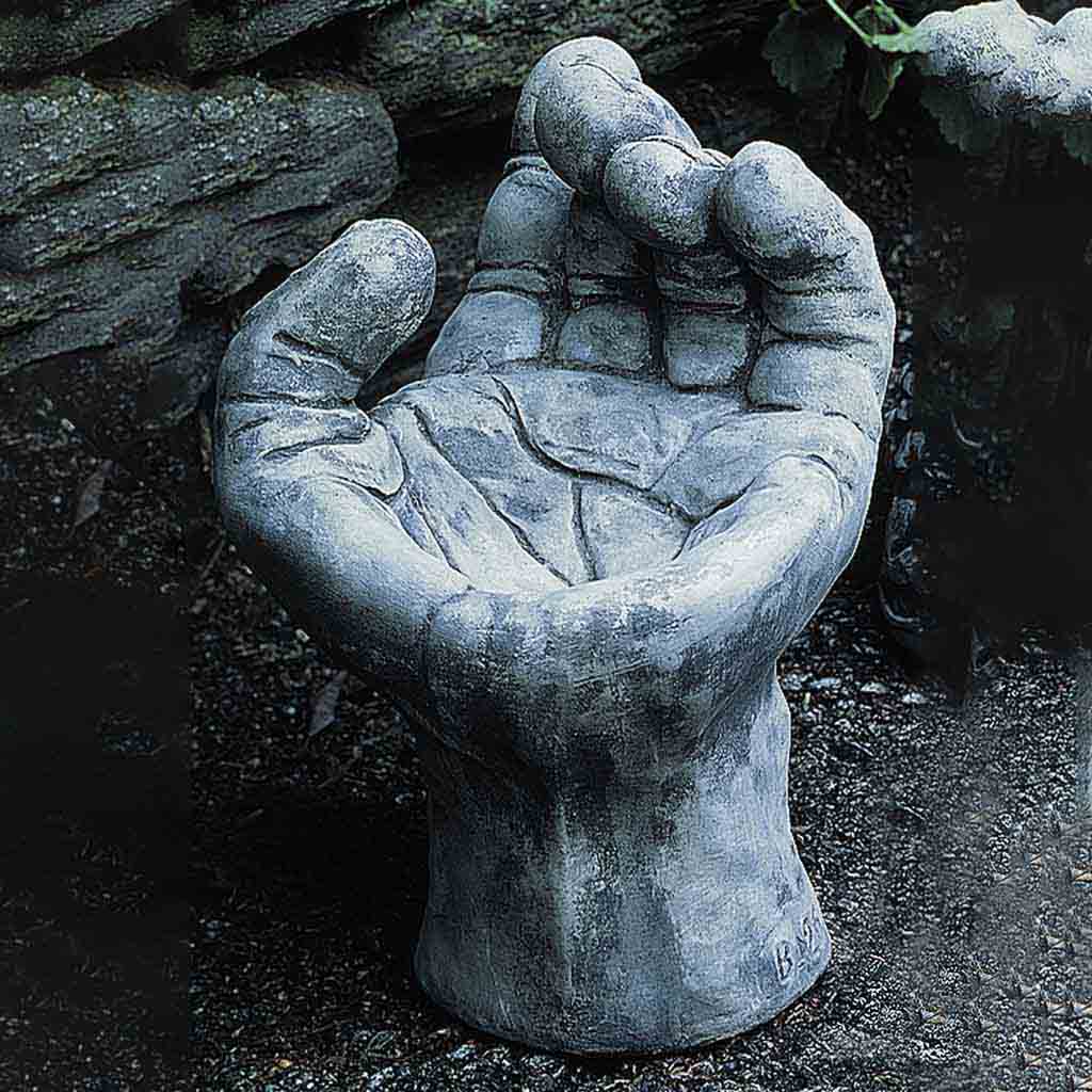 Campania International Mano Birdbath - Handcrafted Outdoor Garden Decoration for Birds - Perfect for Patio, Yard, and Garden Decor
