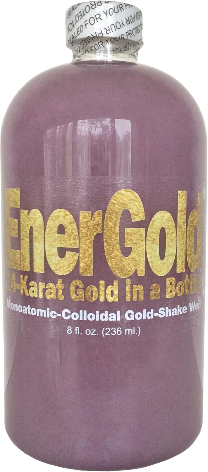 EnerGold® Monoatomic Gold ORMUS Supplement - Pure Gold, Platinum & Copper - No Salt, Dyes or Fillers - Supports DNA Repair & Pineal Gland Health - EMF & Radiation Protection - Boost Energy & Mental Clarity for Meditation and Spiritual Practices