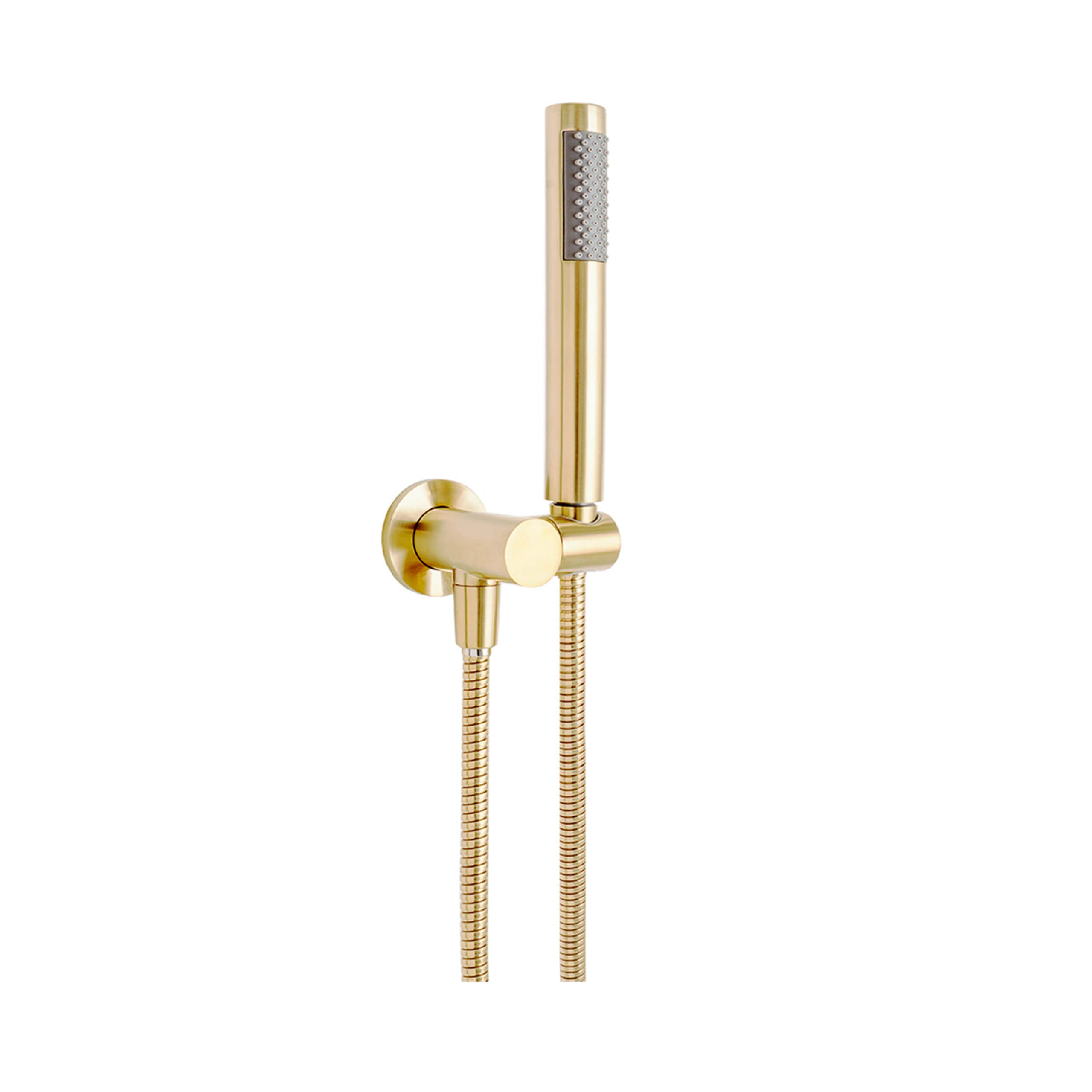 ADP Bloom Hand Shower with Hook - Brushed Brass Finish | Wall Mounted Shower Head for Bathroom, Spa & Relaxation