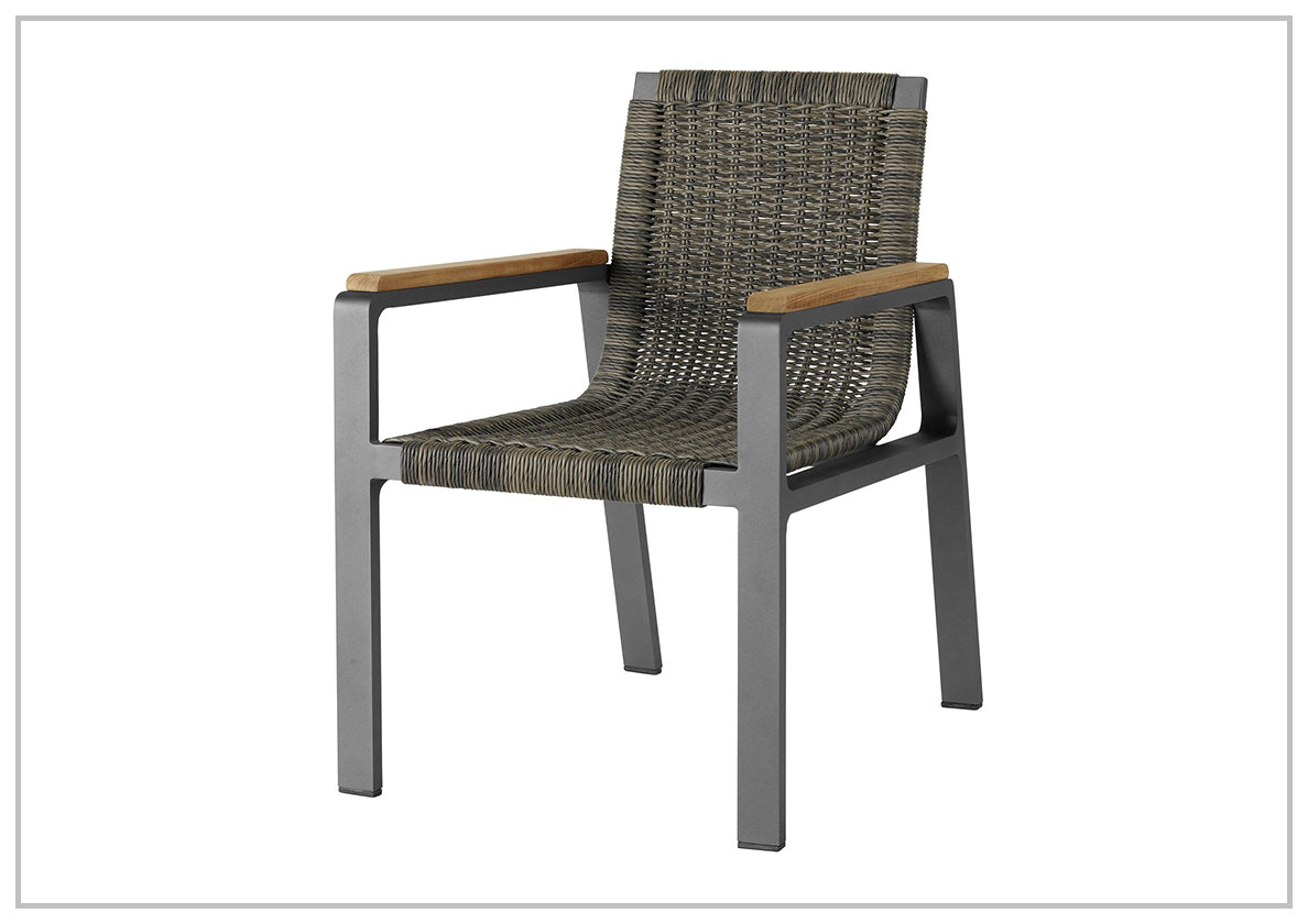Universal Coastal Living Outdoor San Clemente Dining Chair - Weather-Resistant Patio Furniture for Beach House, Poolside, and Garden Dining Areas