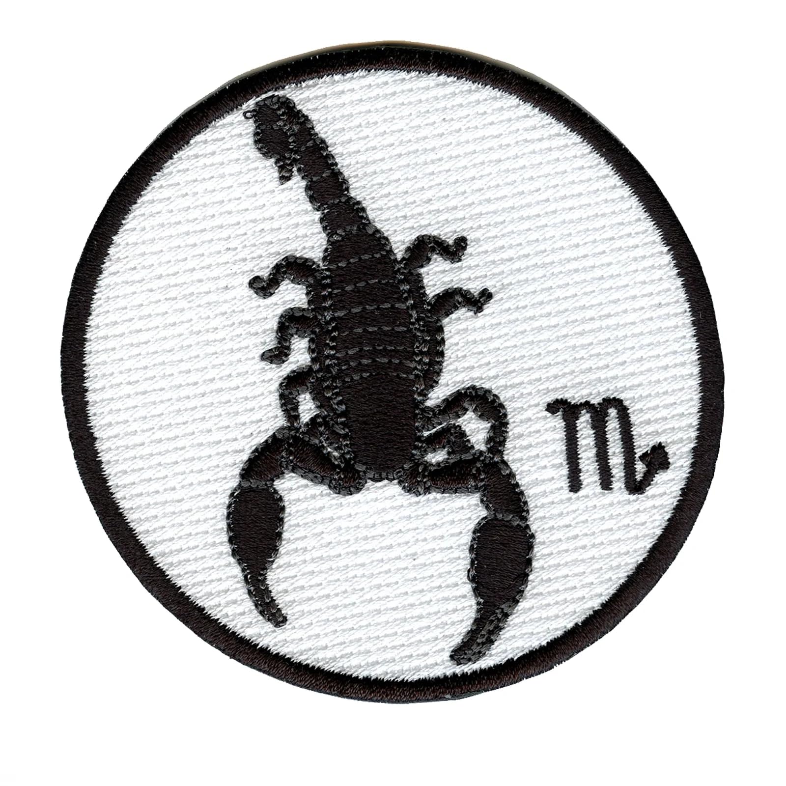 Scorpio Zodiac Sign Embroidered Iron On Patch - Scorpion Constellation Mood Badge for Jackets, Hats & Backpacks | Perfect for DIY Crafts & Fashion Accessories
