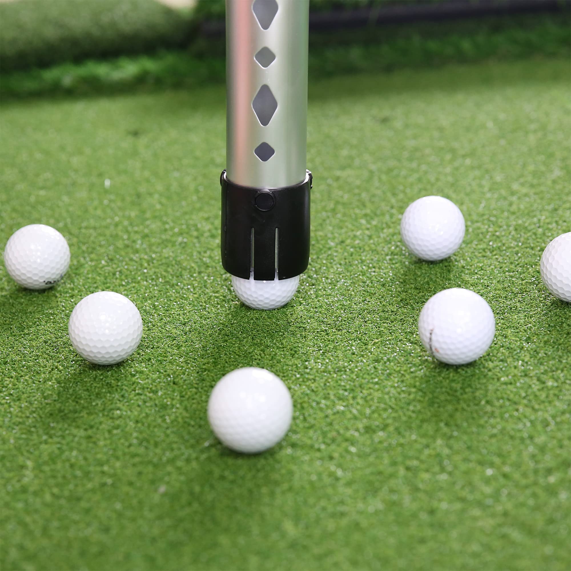 Premium Golf Ball Retriever - Telescopic Aluminum Pickup Tool with Storage Bag | Portable Golf Accessory for Driving Range, Course & Practice Sessions
