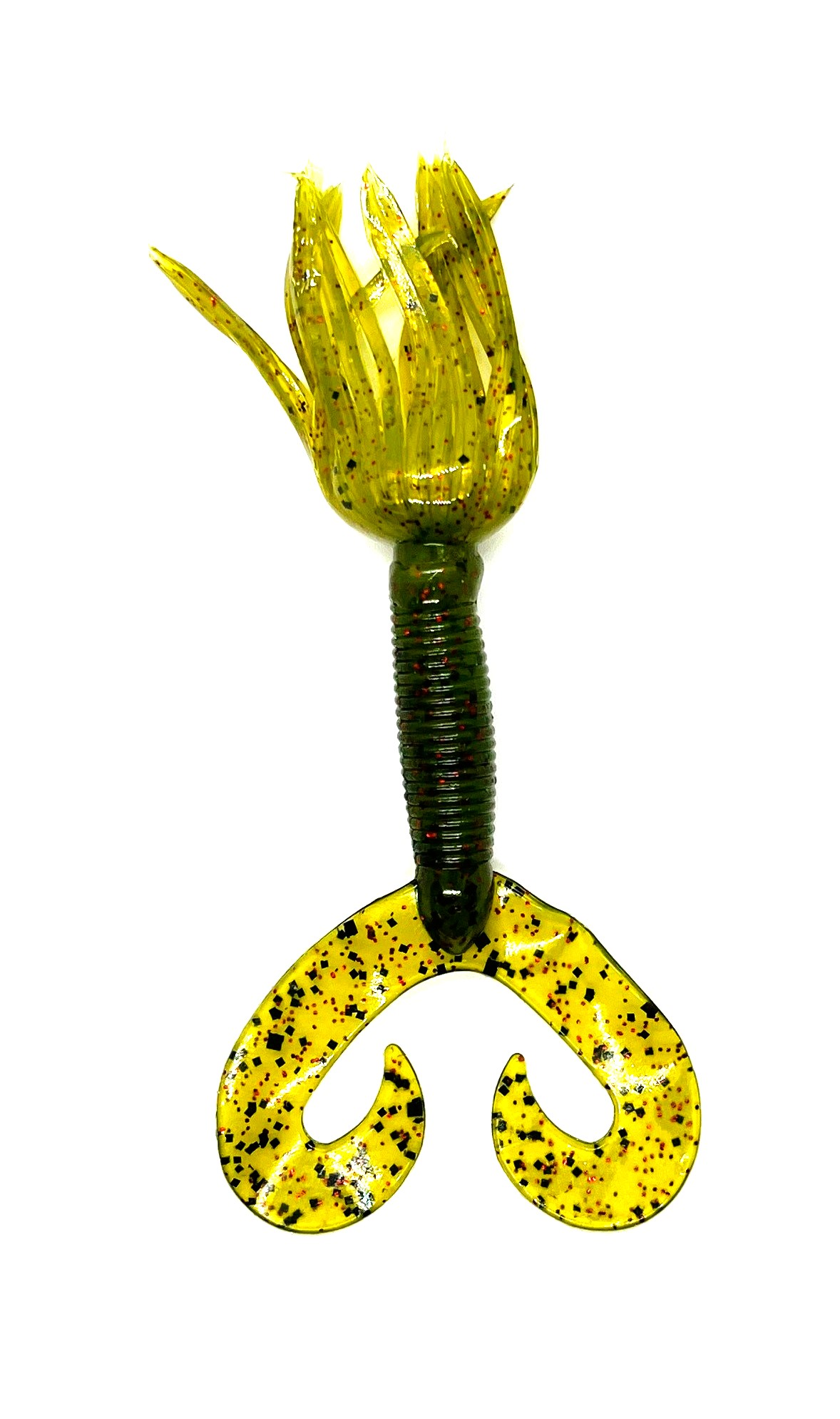 Chompers Skirted Grub 5 - Premium Soft Plastic Fishing Bait for Bass, Trout & Walleye | Ideal for Freshwater & Saltwater Fishing | Perfect for Jigging, Texas Rig & Drop Shot Techniques