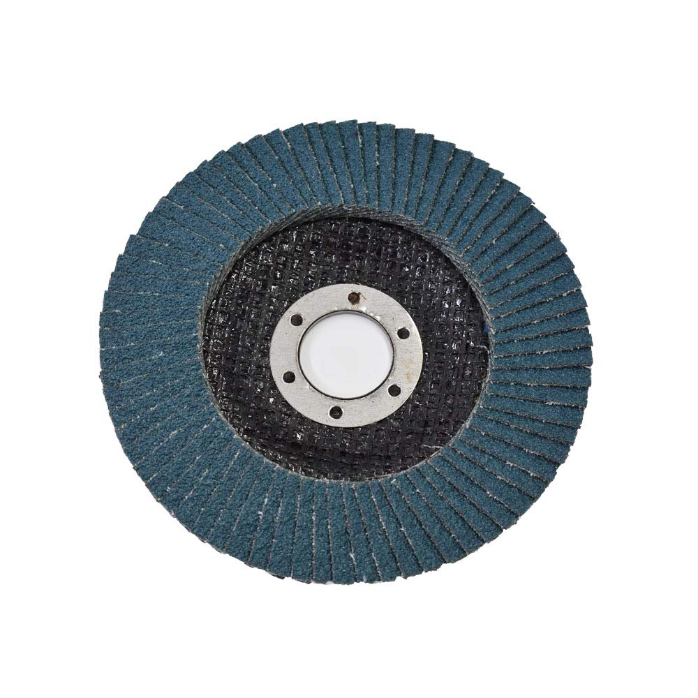 10-Pack 4-1/2 Inch Flap Discs with Zirconia Abrasive - 40 Grit Grinding Wheels for Metal, Wood & Paint Removal - Perfect for Angle Grinders, DIY Projects & Professional Workshop Use